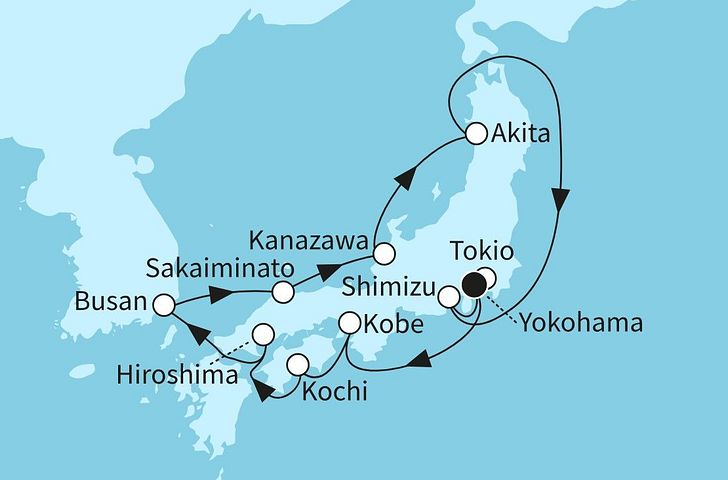 Impression zu Frühjahr 2027 - Mein Schiff 6 - Rund um Japan