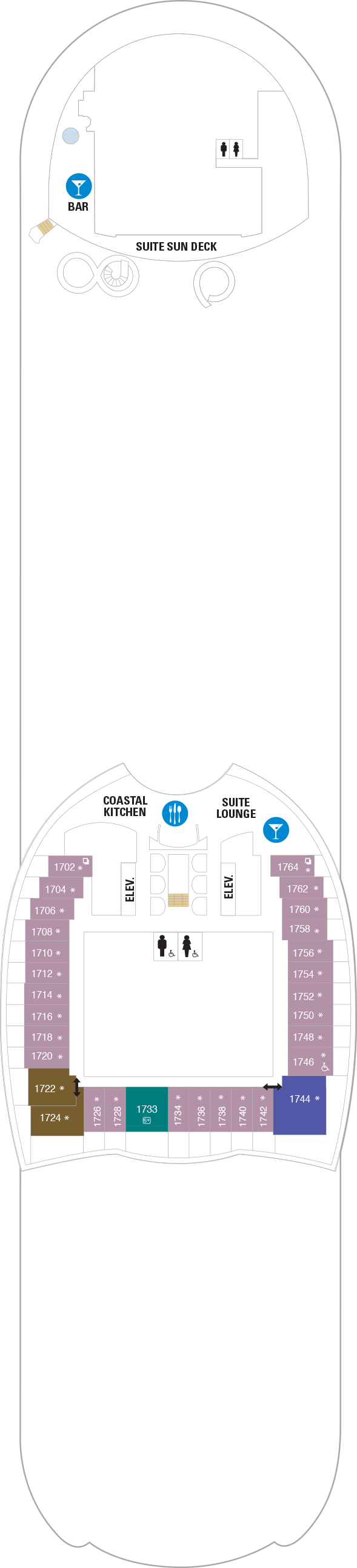 Symphony of the Seas - Royal Caribbean International - Deck 17 (Deck 17)
