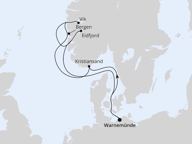 Norwegens Fjorde ab Warnemünde