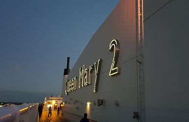 atemberaubender ocean liner - queen mary  2
