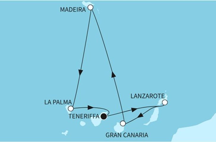 Impressionn zu Festtagsreisen 2025/26 - Mein Schiff Relax - Kanaren mit Madeira