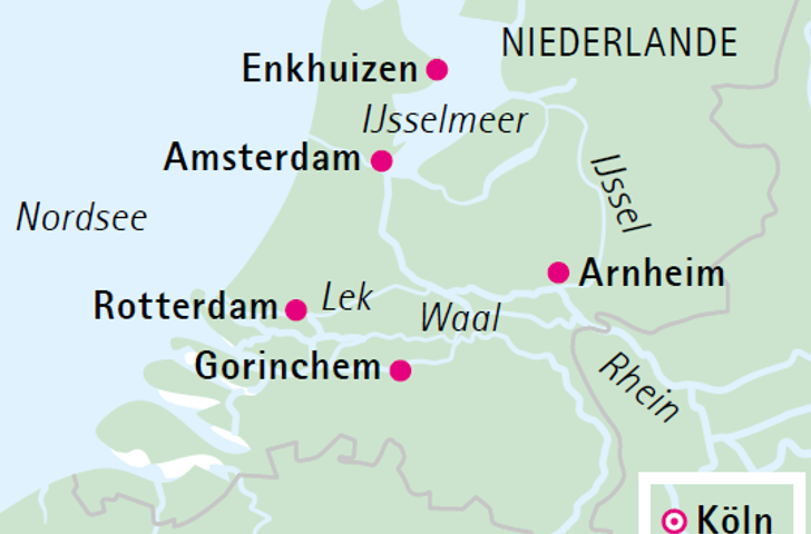 Impression zu Auszeit auf dem Rhein - MS Alena - Höhepunkte in Holland