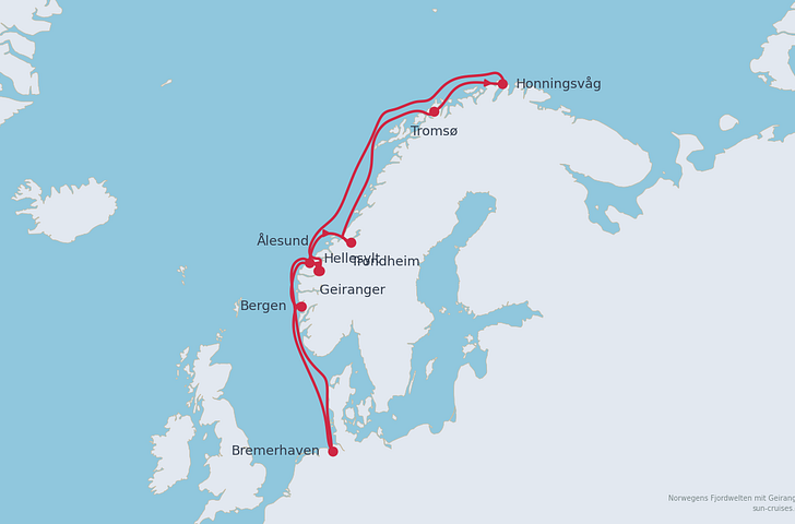 Impression zu Last Minute - Mein Schiff 1 oder Mein Schiff 3 - Norwegens Fjordwelten mit Nordkap