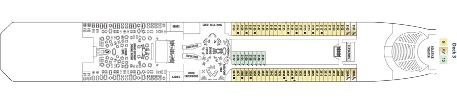 Celebrity Equinox - Celebrity Cruises - DECK 3
