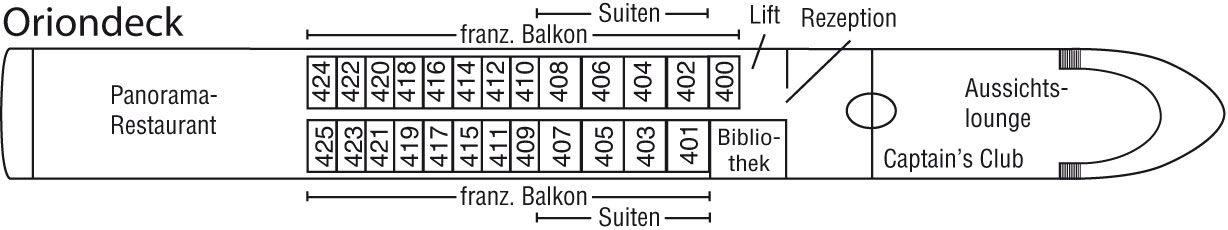 MS Prinzessin Isabella - Phoenix Flusskreuzfahrten - ORION DECK