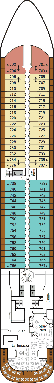 Silver Moon - Silversea - Deck 7 (Deck 7)