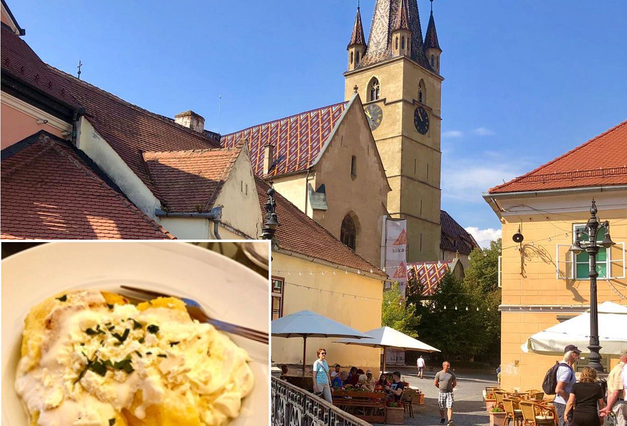 Impressionen von Sibiu und Maisbrei mit Käse - lecker! 
