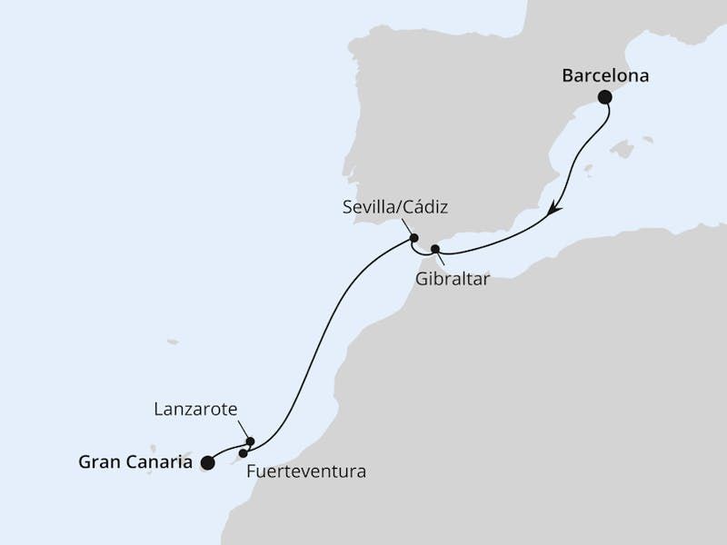 Andalusien & Kanaren ab Barcelona 1