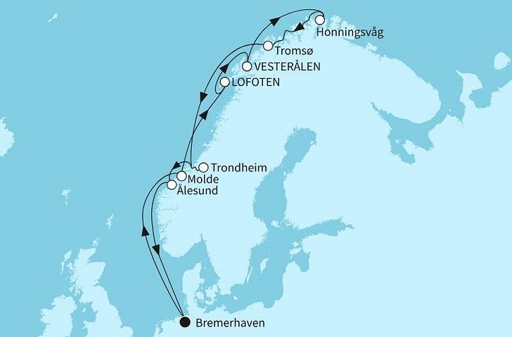 Impression zu Sommer 2027 - Mein Schiff 3 - Norwegen mit Lofoten & Nordkap
