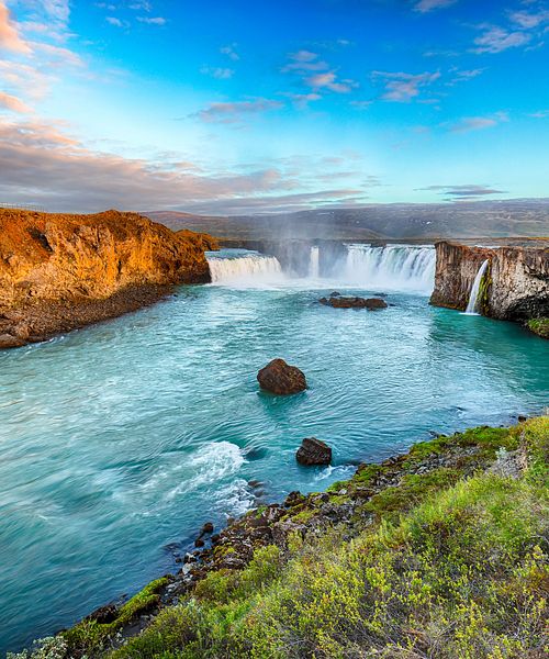 Godafoss Wasserfall Island 