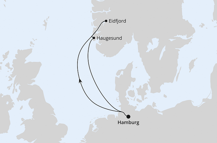 Impressionn zu Winter 2025/26 - AIDAdiva, AIDAsol, AIDAmar, AIDAbella oder AIDAperla - Kurzreise nach Norwegen