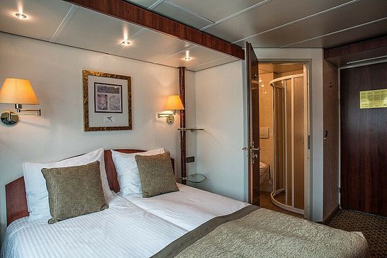 MS SWISS RUBY - VIVA Cruises - 2-Bett-Kabine, Smaragddeck (2BS)