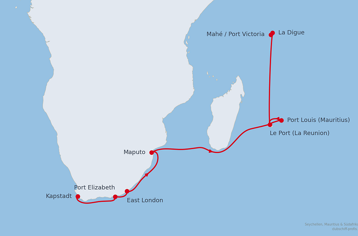 Impression zu AIDA Winter 2027/2028 - AIDAblu - Indischer Ozean mit Südafrika