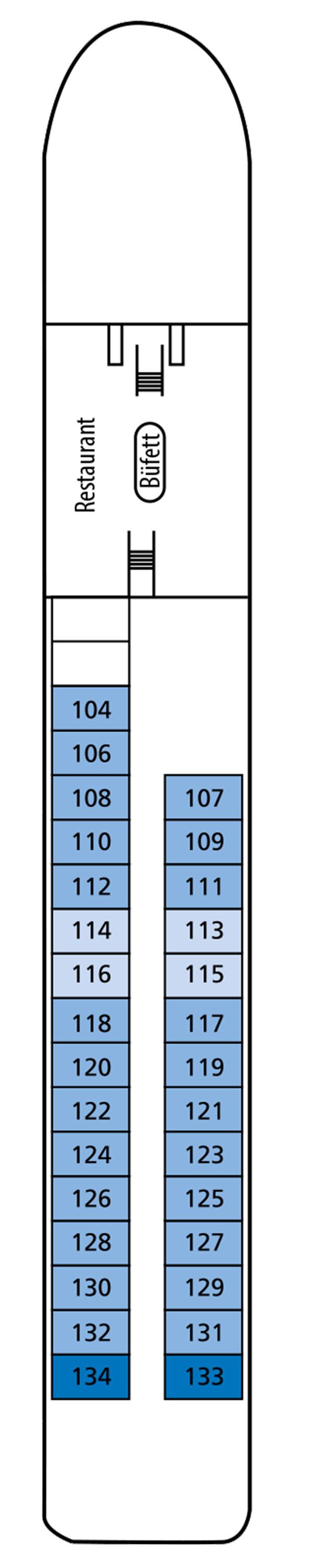 MS Junker Joerg - 1AVista - Deck 1 (Hauptdeck)