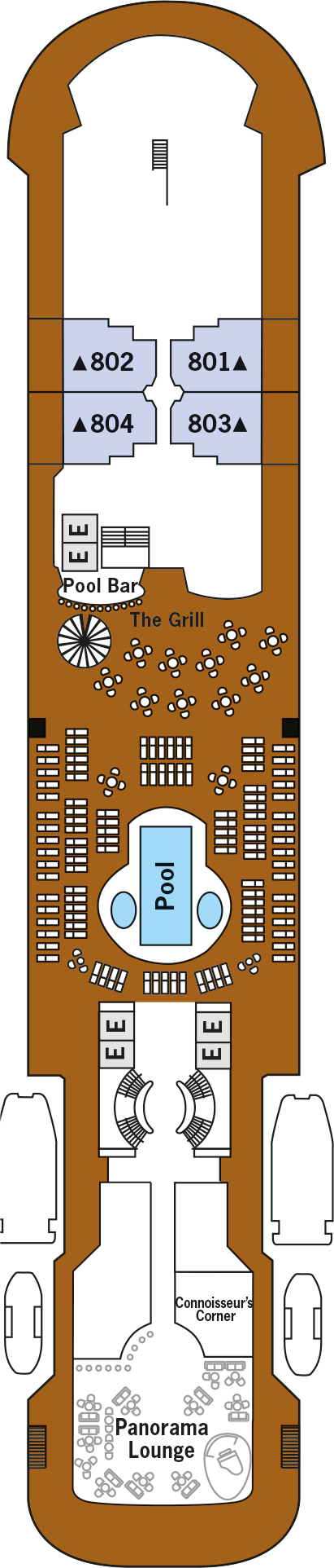 Silver Wind Expedition - Silversea - Deck 8 (Deck 8)