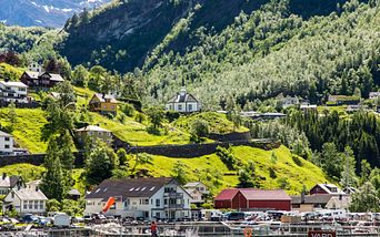 norwegen mit geirangerfjord