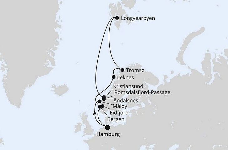Impression zu AIDA Sommer inkl. Bordguthaben - AIDAluna - Norwegen mit Spitzbergen & Lofoten