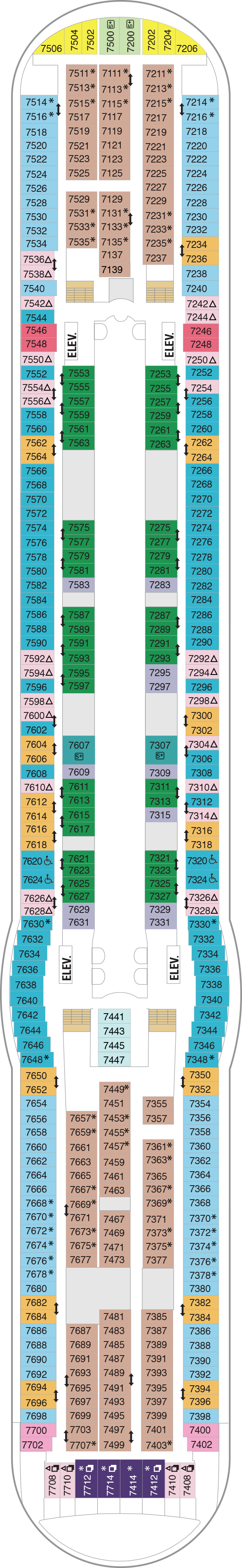 Independence of the Seas - Royal Caribbean International - Deck 7 (Deck 7)