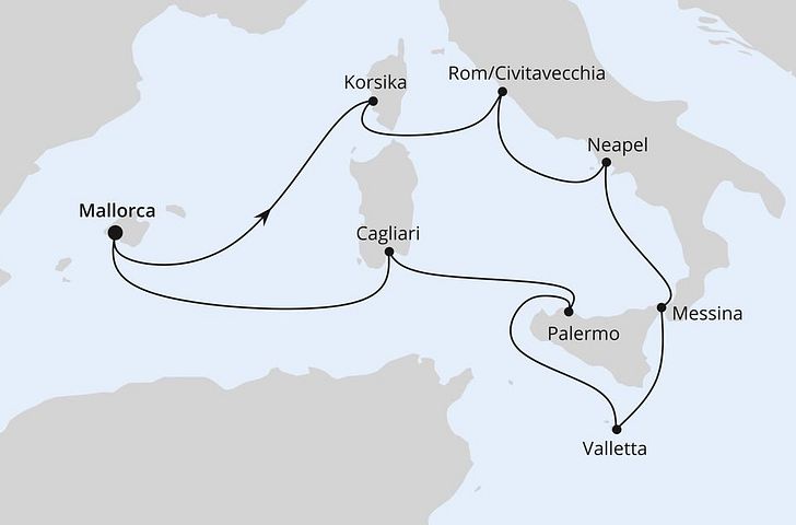 Impression zu AIDA Sommer 2026 - AIDAstella - Italien & Mittelmeerinseln