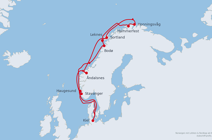 Impression zu Sommer 2027 - AIDAbella - Norwegen mit Lofoten & Nordkap