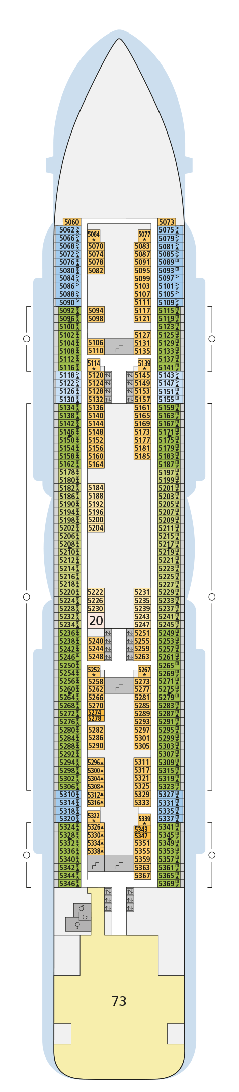AIDAnova - AIDA Cruises - Deck 5 (Deck 5)