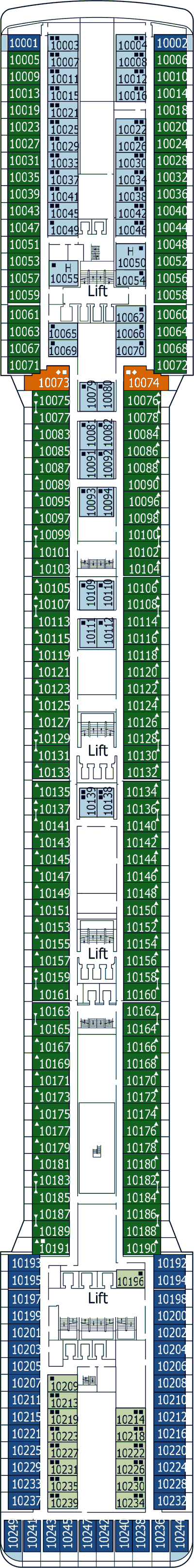 MSC Magnifica - MSC Cruises - Deck 10 (Riccione)