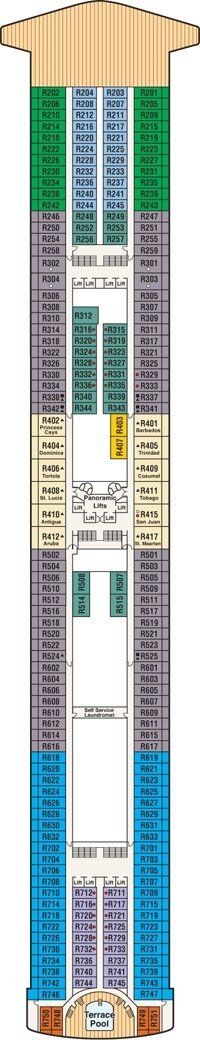 Ruby Princess - Princess Cruises - Deck 14 (Riviera)