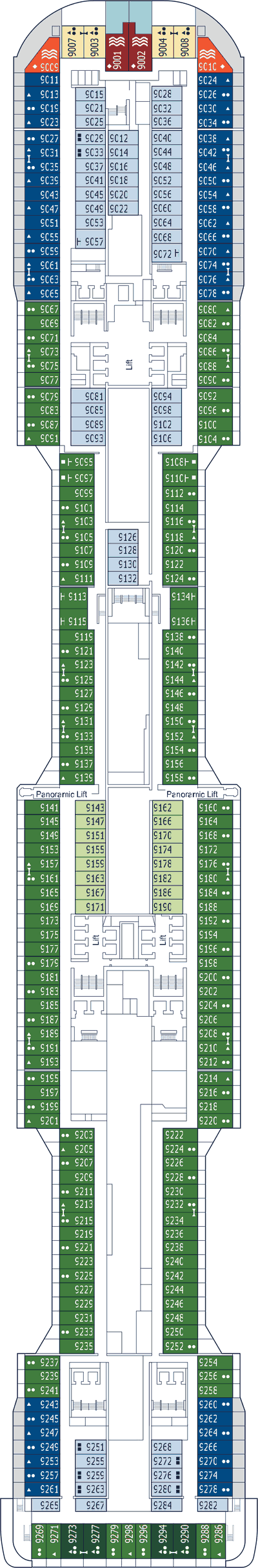 MSC Bellissima - MSC Cruises - Deck 9 (Orchestra)