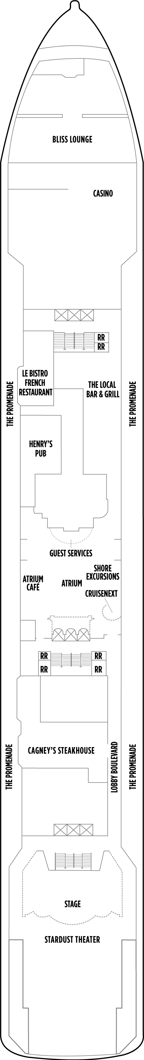 Norwegian Spirit - Norwegian Cruise Line - Deck 7 (Deck 07)