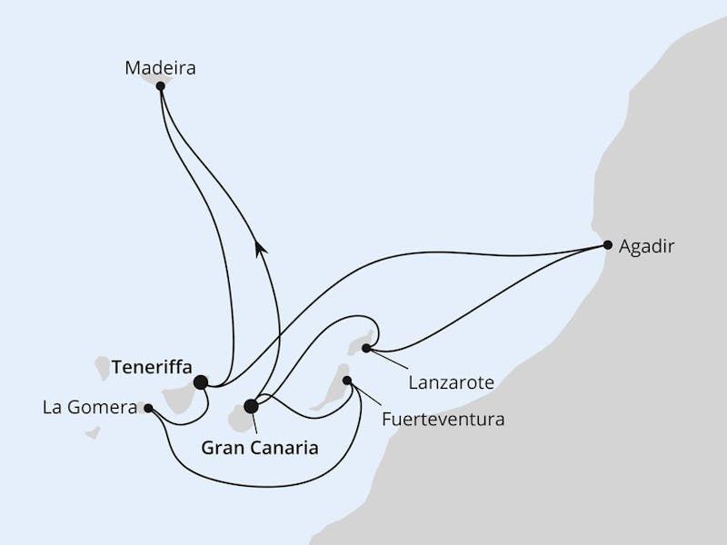 Kanarische Inselwelt & Madeira im Advent