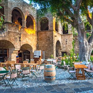Griechische Taverne in Rhodos Stadt