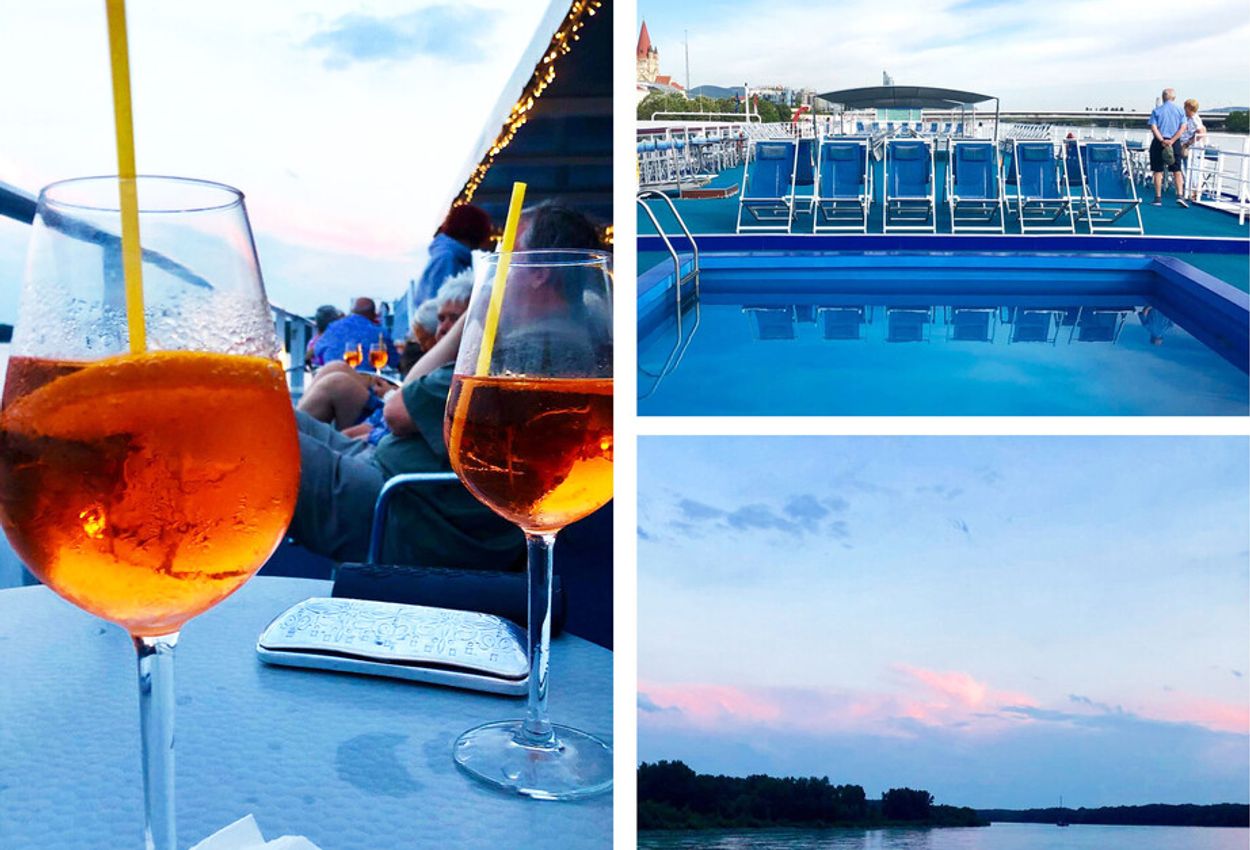 Abendstimmung an Bord der VistaFidelio