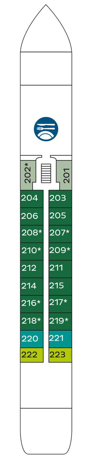 MS FREDERIC CHOPIN - Nicko Cruises - Deck 1 (Hauptdeck)