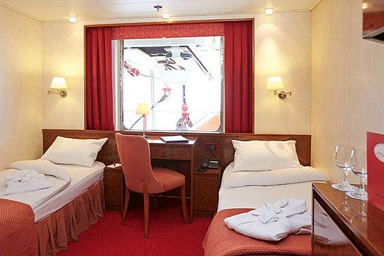 MS Hamburg - Plantours Hochseekreuzfahrten - Zweibett außen, Deck 2 und 4 (auf Deck 4 mit Sichtbehinderung) (HK06)