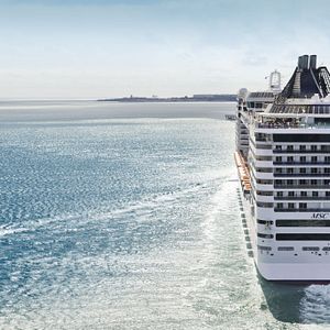 Aerial view; Portugal; Lisbon; Outdoor photography; Northern Europe; MSC Divina; Ship; Sea; Destination;