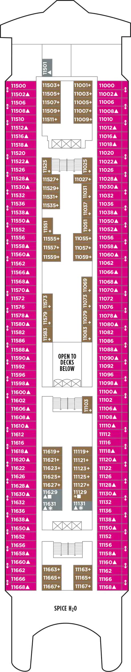 Norwegian Spirit - Norwegian Cruise Line - Deck 11 (Deck 11)
