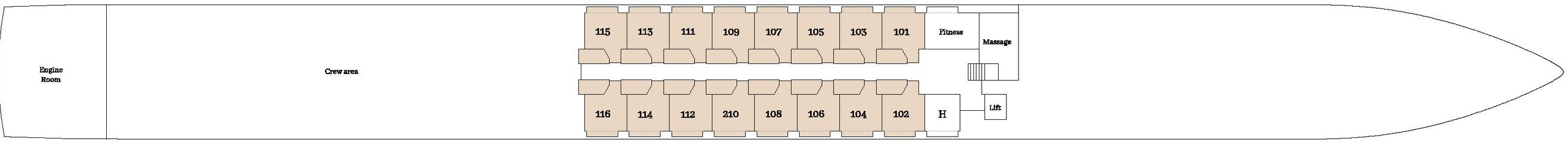 MS VIVA ONE - VIVA Cruises - SMARAGDDECK