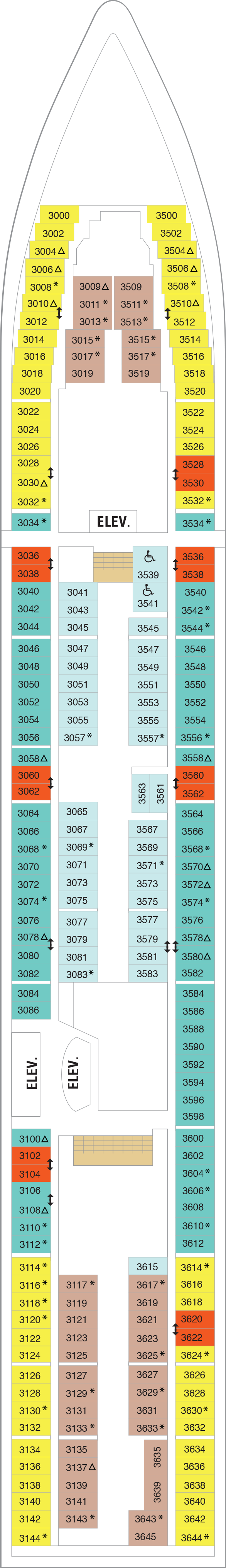 Brilliance of the Seas - Royal Caribbean International - Deck 3 (Deck 3)