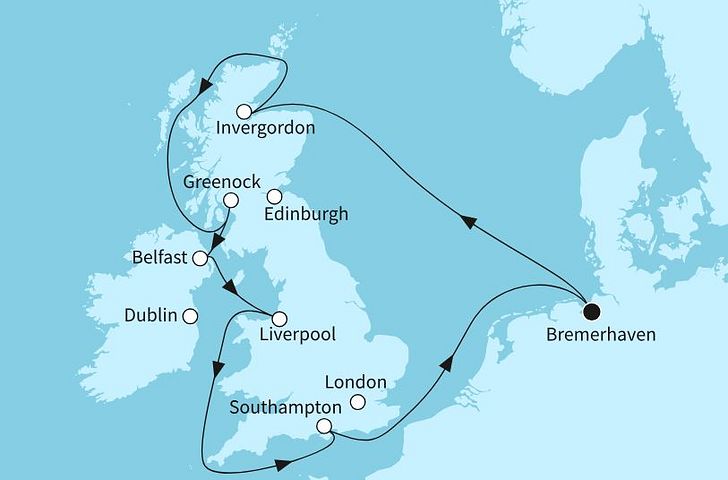 Impressionn zu Mein Schiff Wochenendangebot - Mein Schiff 3 - Großbritanniens Schätze