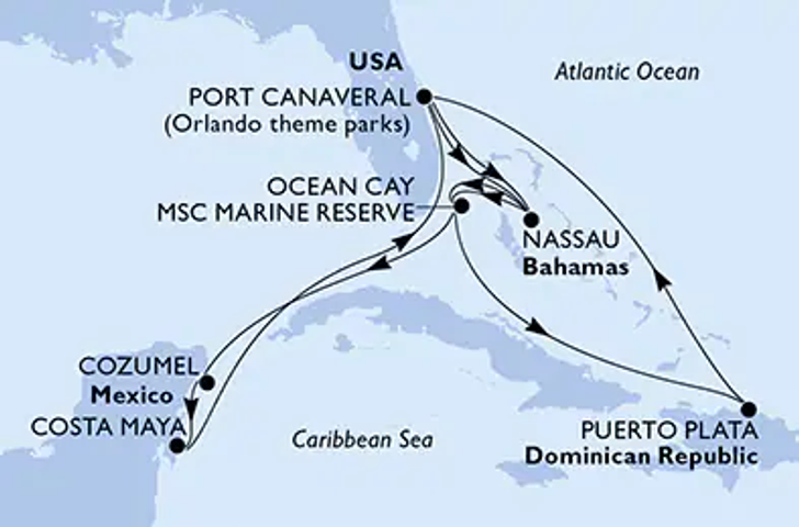 Impression zu Winter 26/27 - MSC Grandiosa - Karibik ab Port Canaveral