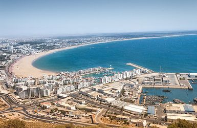 Agadir aus der Vogelperspektive 
