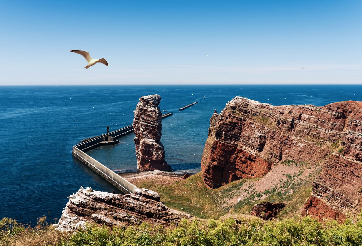 Traumhafter Ausblick auf Helgoland
