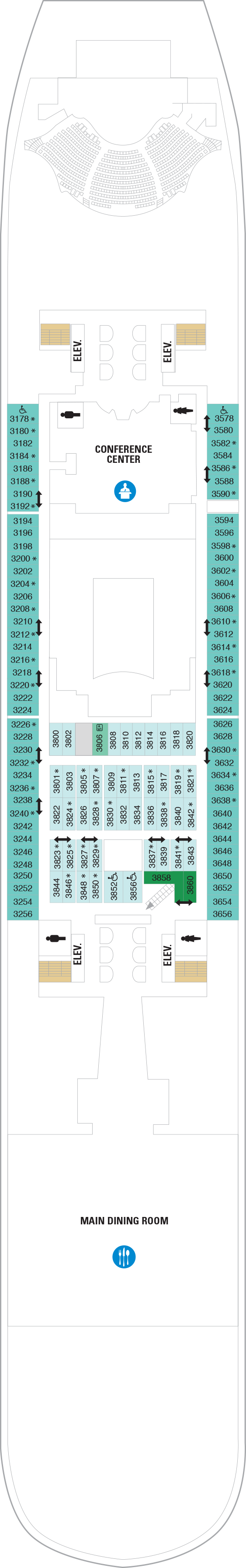Symphony of the Seas - Royal Caribbean International - Deck 3 (Deck 3)