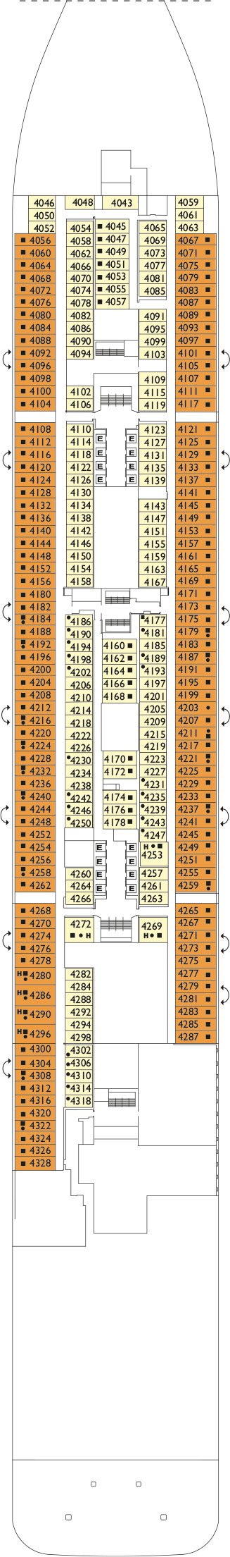 Costa Toscana - Costa Kreuzfahrten - Deck 4 (Talamone)