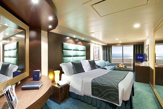 MSC Splendida - MSC Cruises - Premium Suite mit hermetisch geschlossenem Panoramafenster (SLS)