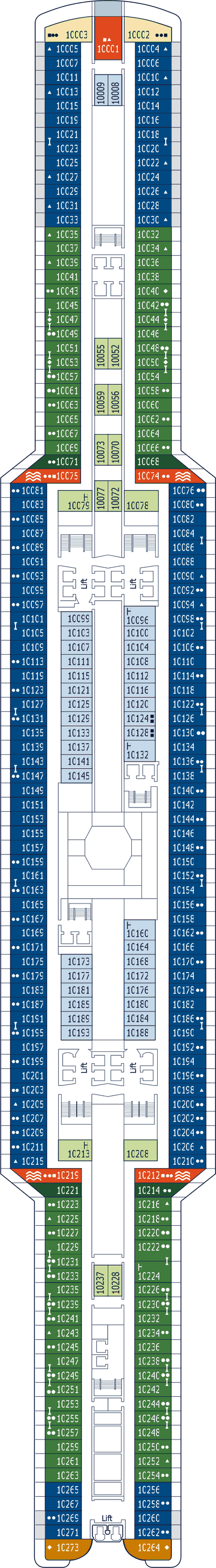 MSC Seaview - MSC Cruises - Deck 10 (ADRIATIC)