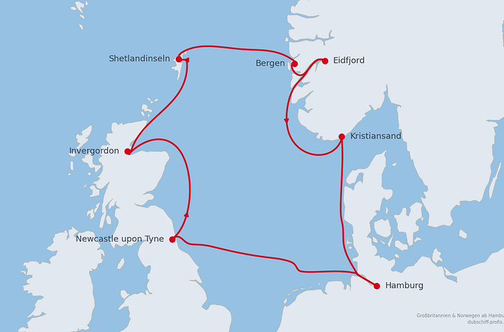 Impression zu AIDA  ALL IN Sommer 2026 - AIDAsol - Großbritannien & Norwegen