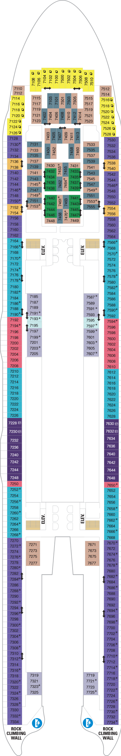 Wonder of the Seas - Royal Caribbean International - Deck 7 (Deck 7)