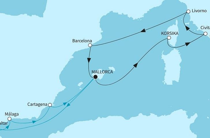 Impression zu Mein Schiff Wochenendangebot - Mein Schiff 2 - Schönheiten des westlichen Mittelmeers