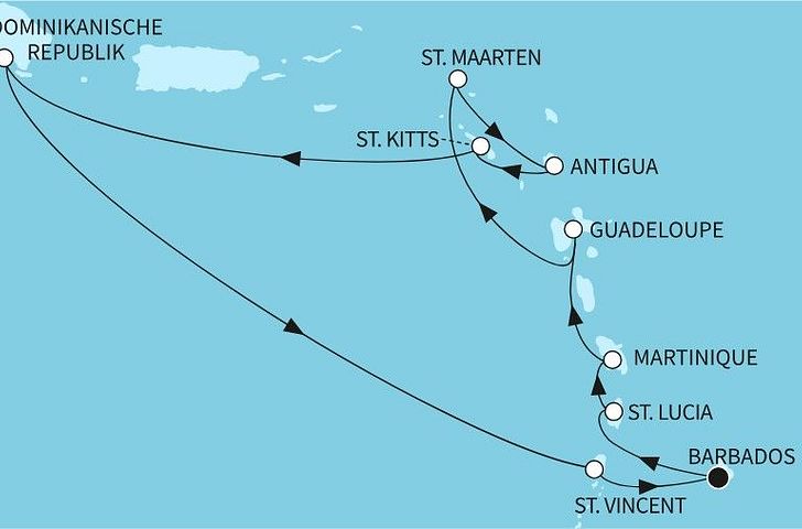 Impression zu Winter 2027/28 - Mein Schiff 1 oder Mein Schiff 4 - Festtage in der Karibik